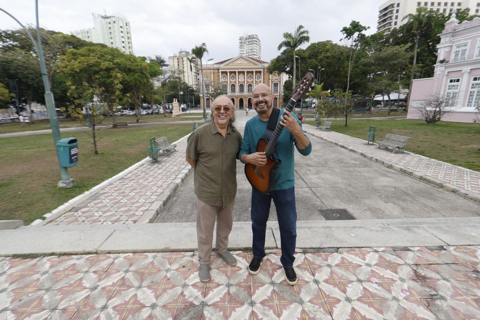 Nilson Chaves e Vital Lima: amizade e canto amazônico se encontram no palco do Theatro da Paz